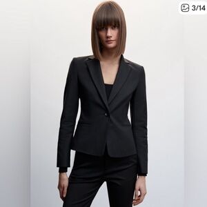 NWT Mango Cotton Slim Fit Blazer